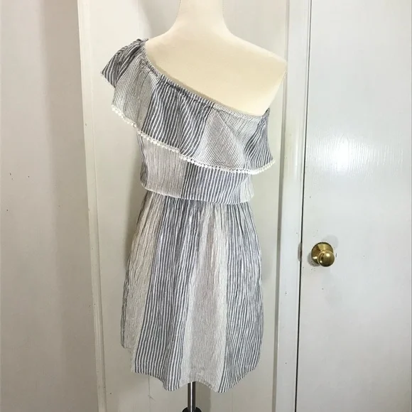 AEO ☀️One shoulder striped dress - Picture 9 of 13